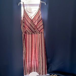 Midi striped summer dress